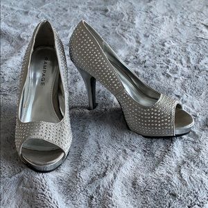 Rampage Peep Toe High Heels